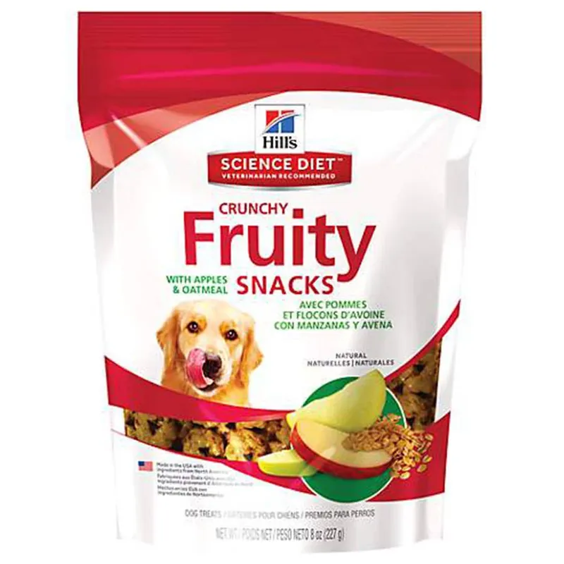 Hill‘s® Natural Fruity Snacks for dogs with Apples & Oatmeal - Crunchy Dog Treat - 8.8 oz