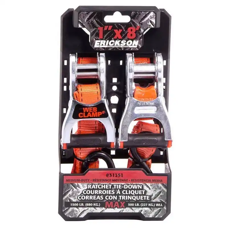 Erickson Ratchet Strap 1" X 8‘ 1500 lb