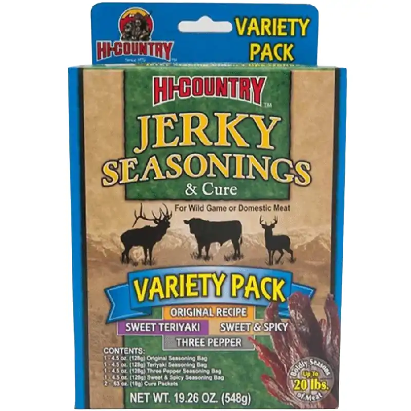 Hi-Country Domestic Meat and WILD GAME Jerky Seasonings Variety Pack