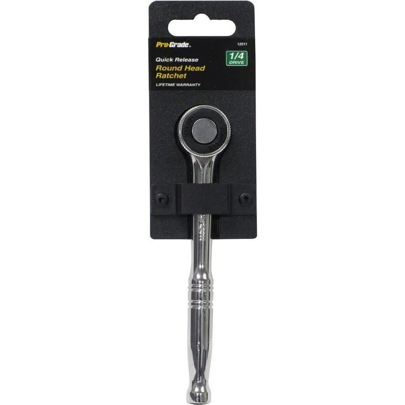 Pro-Grade 1/4"" Round Head Reversible Ratchet