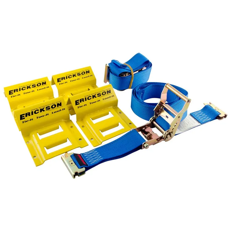 Erickson ATV Wheel Chock and Tie-Down Strap Kit
