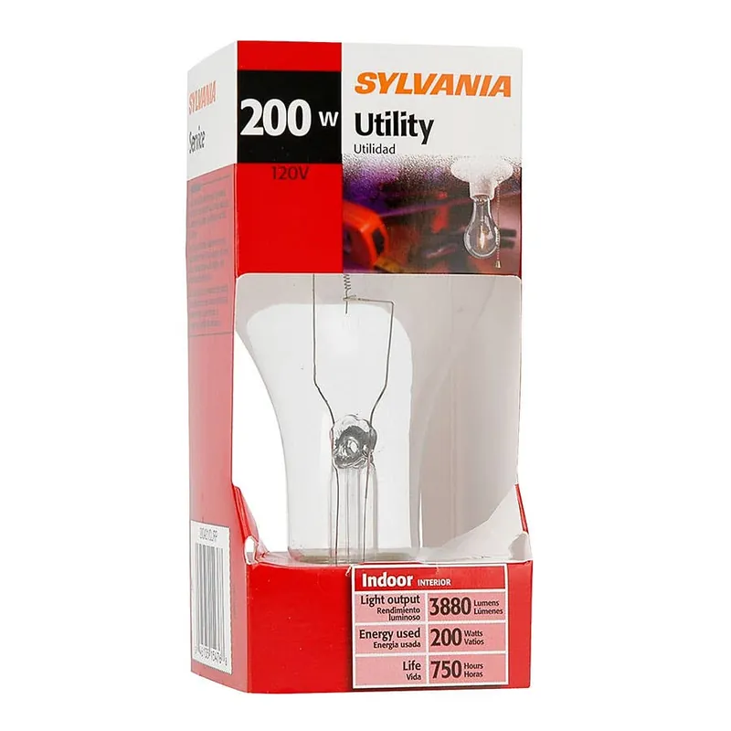 Sylvania Incandescent Clear Bulb - 200w - 1 pk