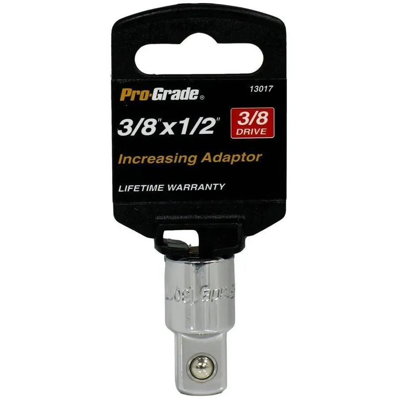 Pro-Grade 3/8"" Drive 3/8"" X 1/2"" Increasing Adaptor