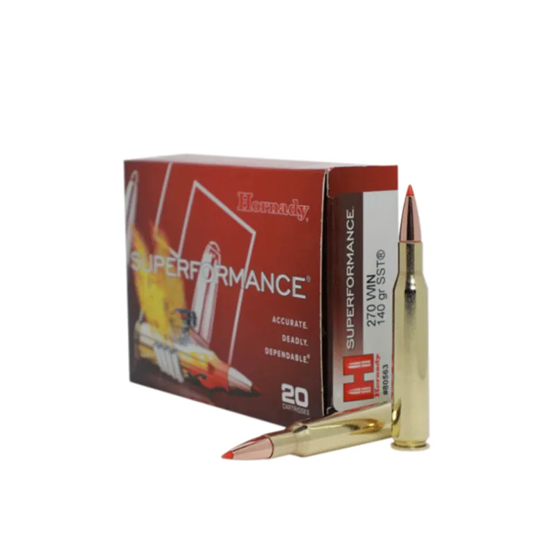 Hornady Superformance SST Ammunition 270 Winchester 140 Grain SST InterLock Box of 20