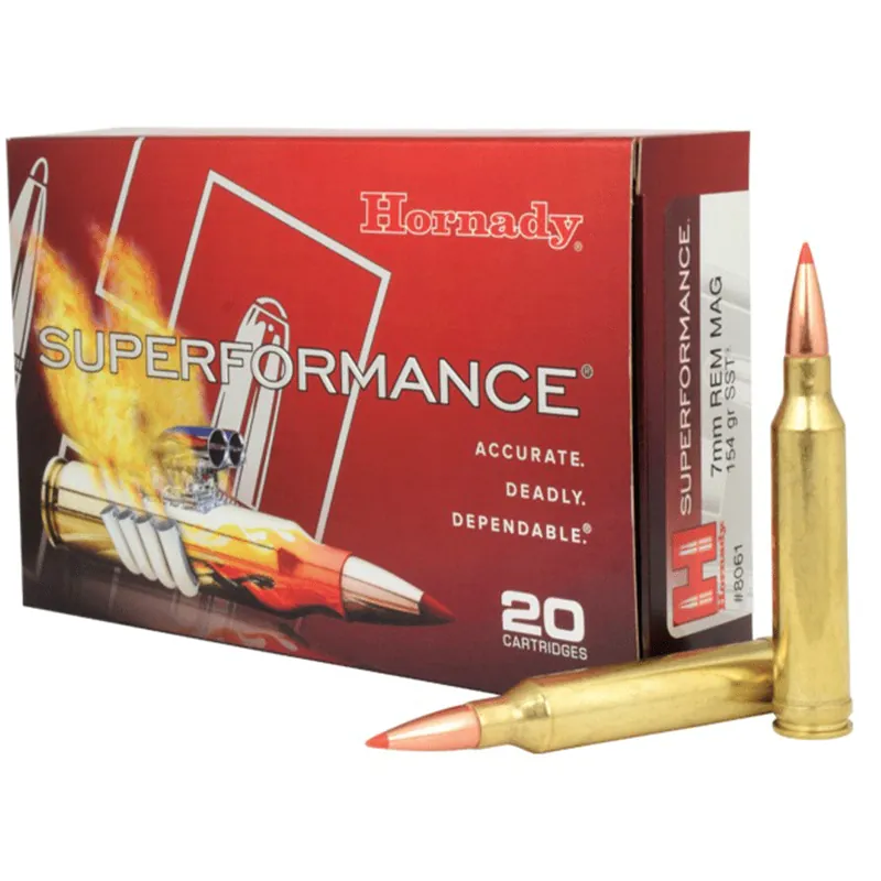 Hornady Superformance SST Ammunition 7mm Remington Magnum 154 Grain SST
