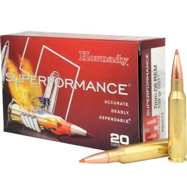 Hornady Superformance SST Ammunition 7mm-08 Remington 139 Grain SST