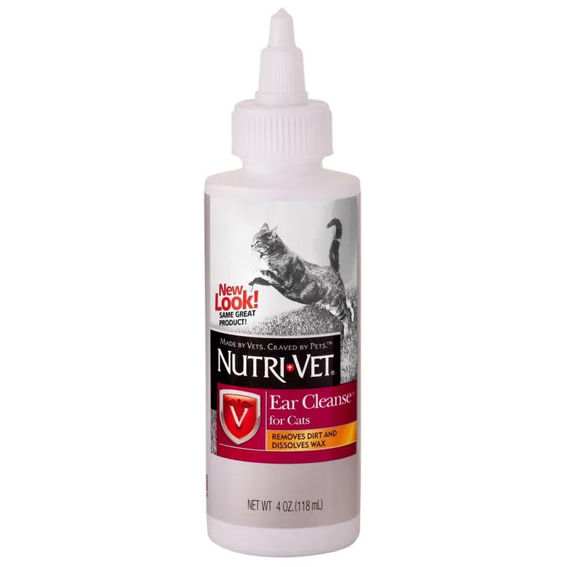 Nutri-Vet Ear Cleanse Liquid for Cat - 4 oz