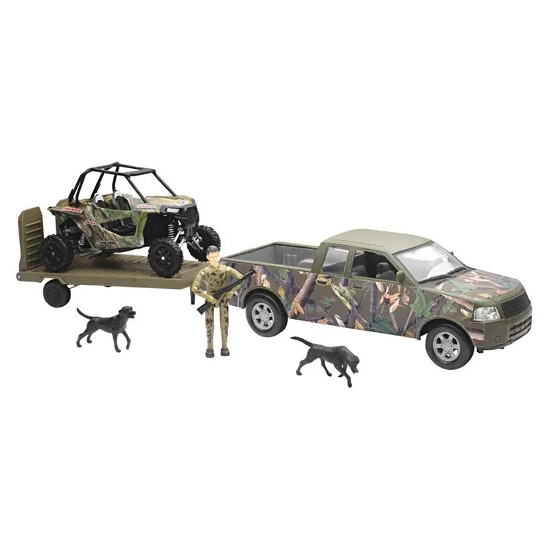 NewRay Camo Pick Up Truck with Polaris RZR Hunting Set