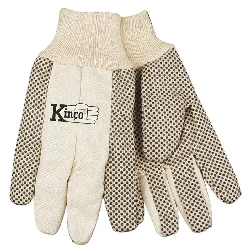 Kinco All Purpose Canvas Gloves With PVC Dots