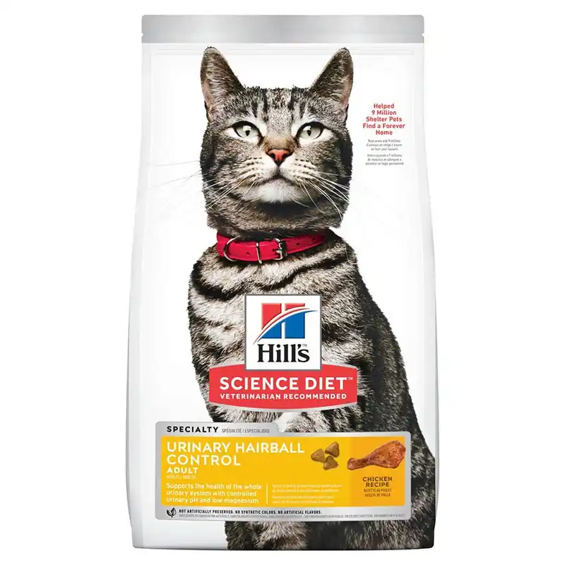 Hill‘s Science Diet Adult Urinary & Hairball Control Chicken Recipe Dry Cat Food