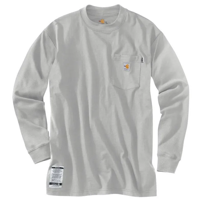 Carhartt Men‘s Flame-Resistant Carhartt Force® Cotton Long-Sleeve T-Shirt