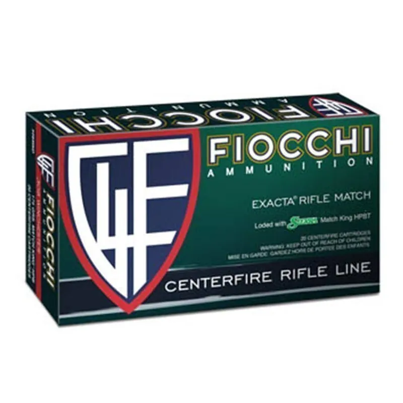 Fiocchi Shooting Dynamics Centerfire Sierra Match King HPBT Rifle Ammunition