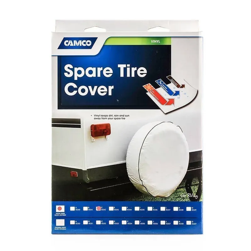 Camco Arctic White Spare Tire Cover