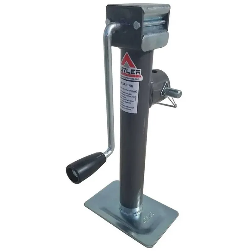 Butler Weld On Pipe Mount Swivel Sidewind Trailer Jack - 5000 lbs