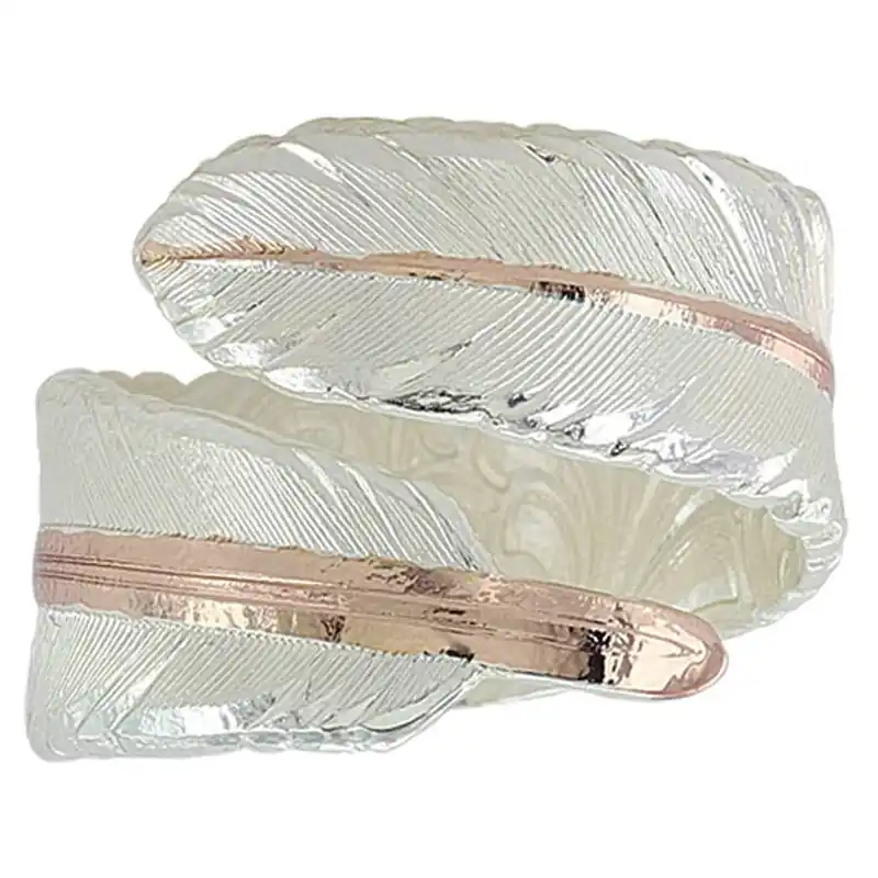 Montana Silversmiths Rose Gold Filament Feather Ring