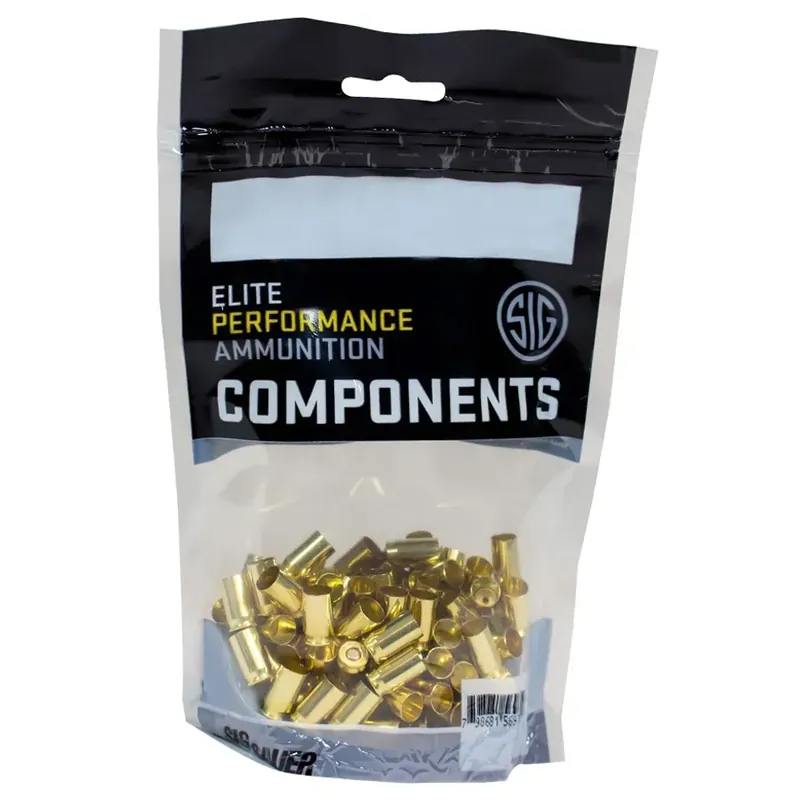 Sig Sauer Reloading Brass Handgun Cartridge Cases - 100 ct