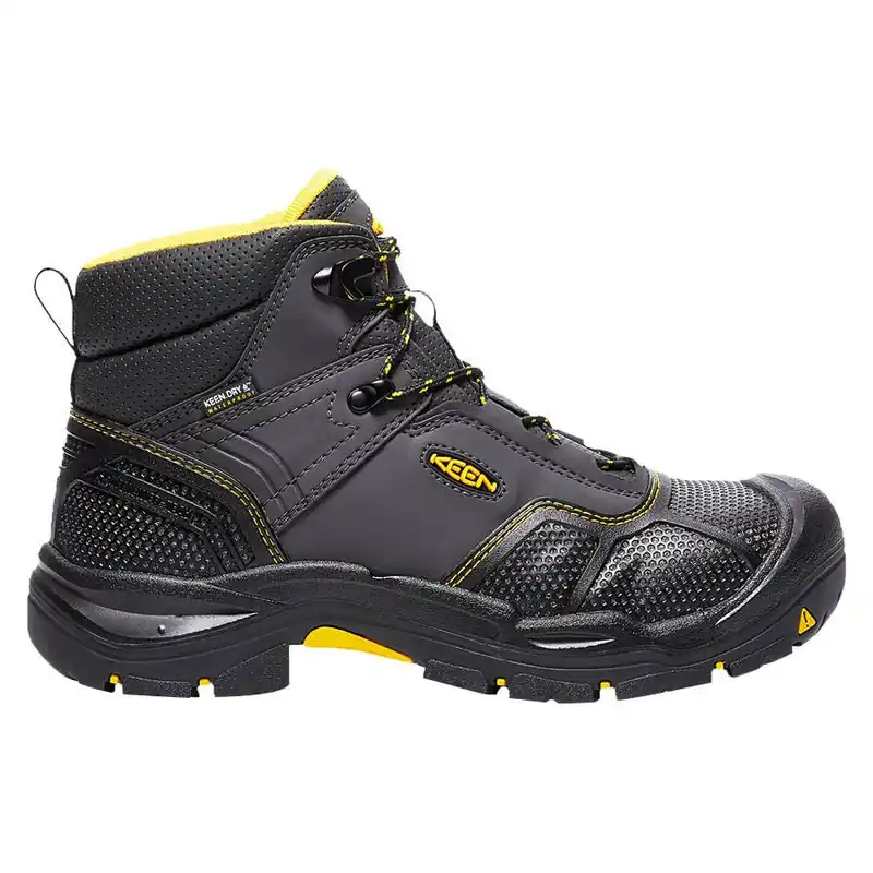 KEEN Utility Men‘s Logandale Waterproof Steel Toe Work Boots - Raven/Black