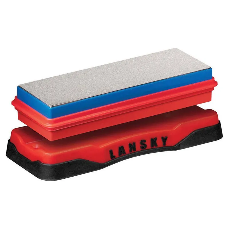 Lansky Double-Sided Diamond Bench Stone - 6"" x 2""
