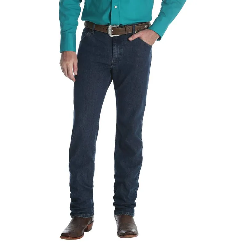 Wrangler Men‘s Premium Performance Advanced Comfort Cowboy Cut Slim Fit Jeans - Dark Tint