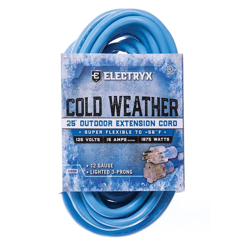 Electryx Extension Cord Cold Weather - Blue