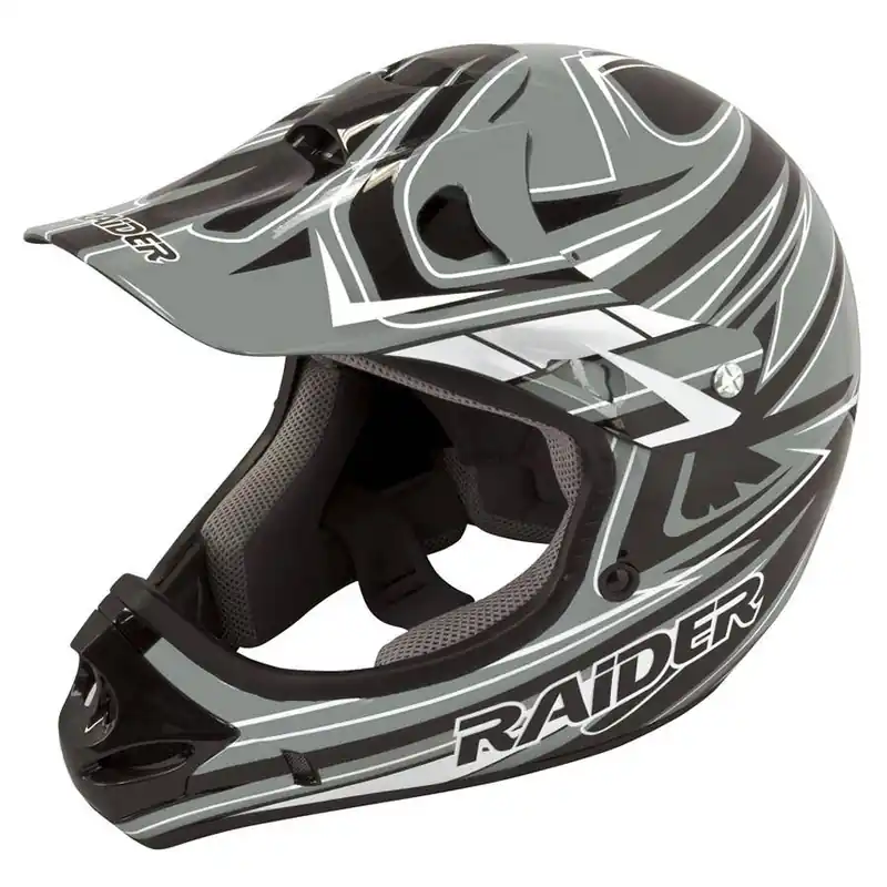 Raider Adult Rush Mix Helmet - Black/Gray
