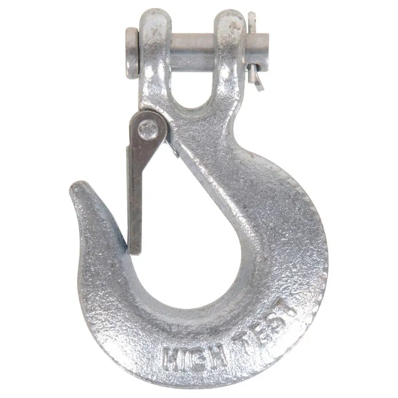 Hardware Essentials Zinc Chain Hook Clevis Slip Type with Latch