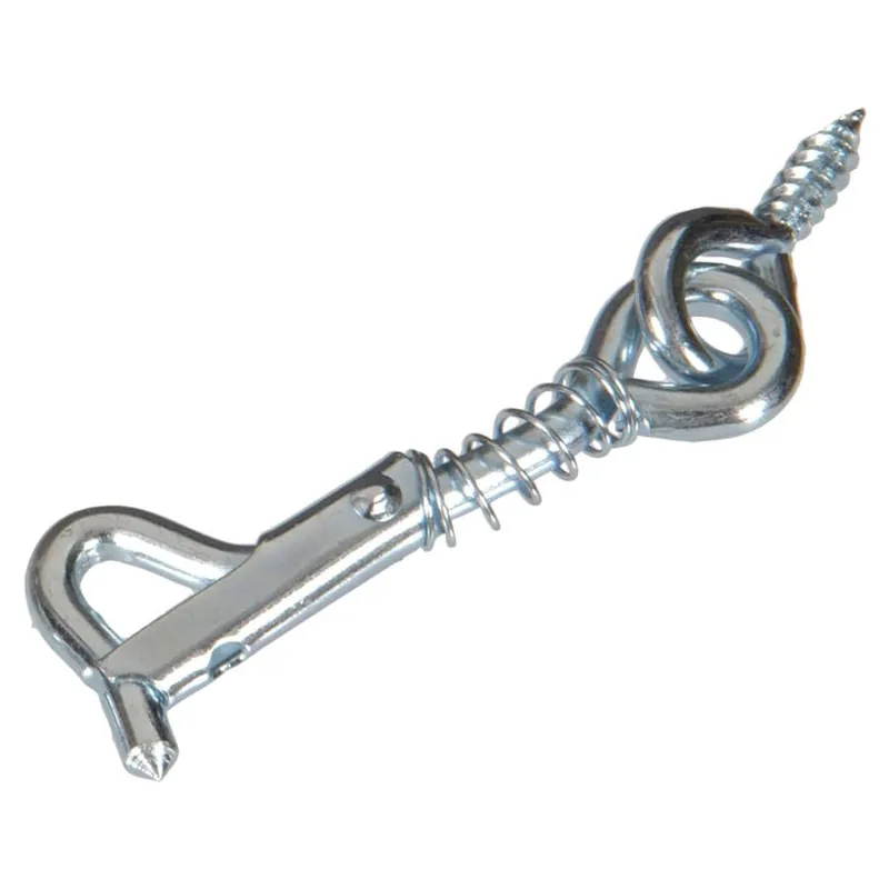 Hardware Essentials Standard Safety Gate Hook and Eye Latch - Zinc Plated