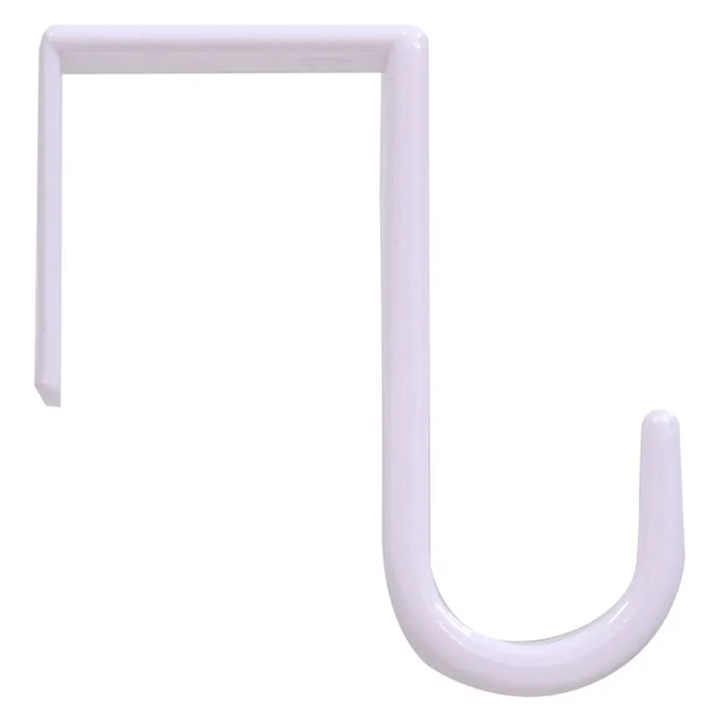 Hardware Essentials Plastic Over the Door Hook - White
