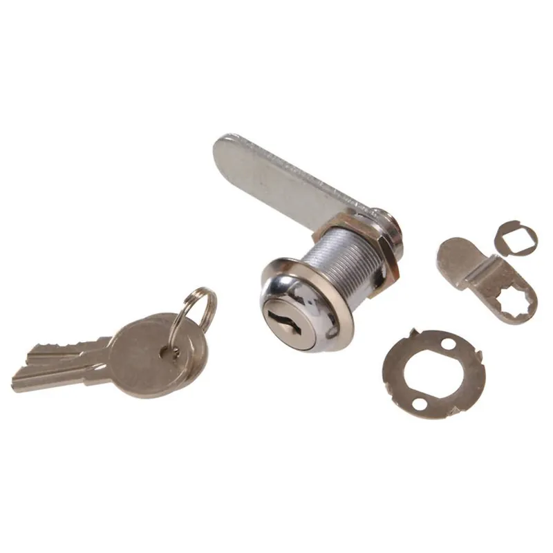 Hardware Essentials Keyed Door and Utility Cam Door Lock - Chrome