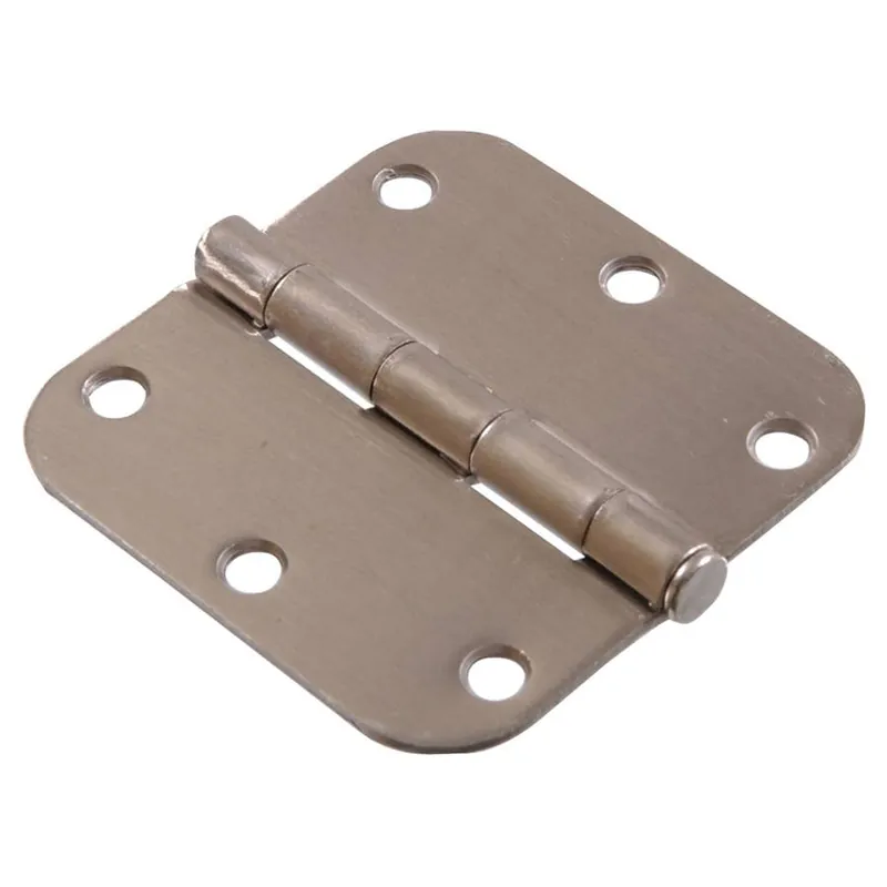 Hardware Essentials Round Corner Door Hinges with Removable Pin