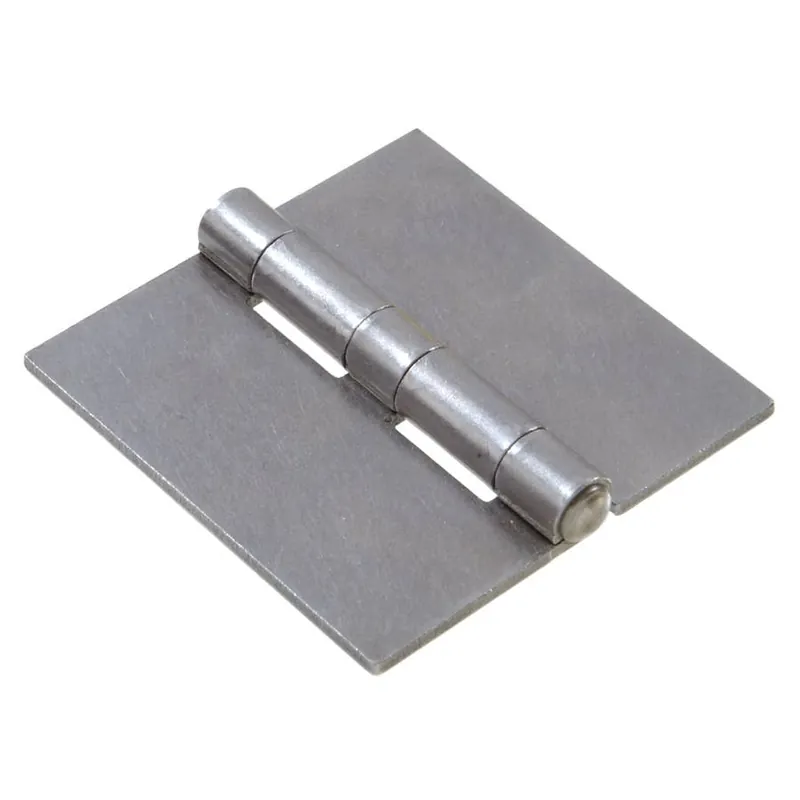 Hillman Weldable Surface Hinges Square Corner - Plain Steel