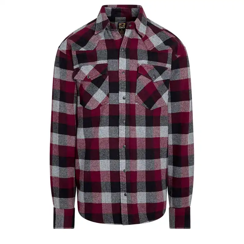 Noble Outfitters Men‘s Long Sleeve Brawny Snap Front Flannel Shirt
