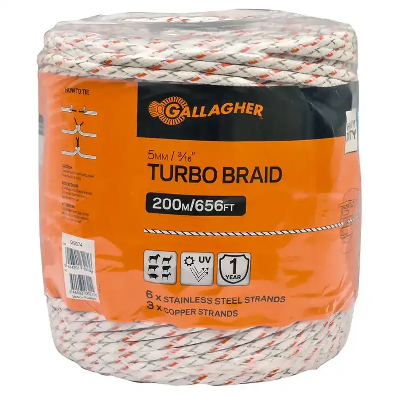 Gallagher Turbo Equibraid Braid North 40 Outfitters