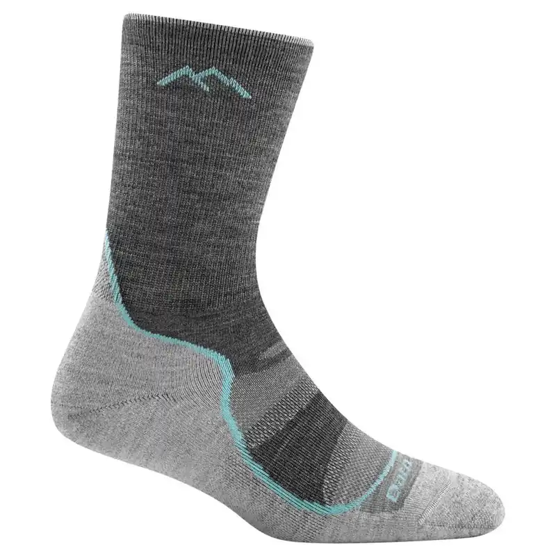 Darn Tough Women‘s Light Hiker Micro Crew Light Cushion Socks - Slate