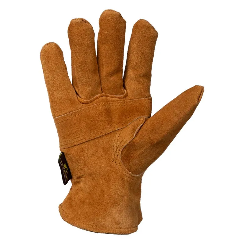 Wells Lamont Men‘s Split Leather Slip-On Winter Work Gloves - Brown/Tan