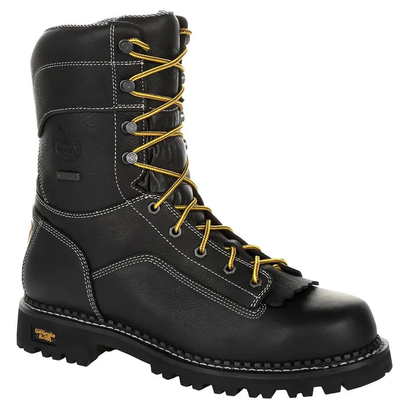Georgia Boot Men‘s AMP LT Logger Composite Toe Waterproof Work Boots