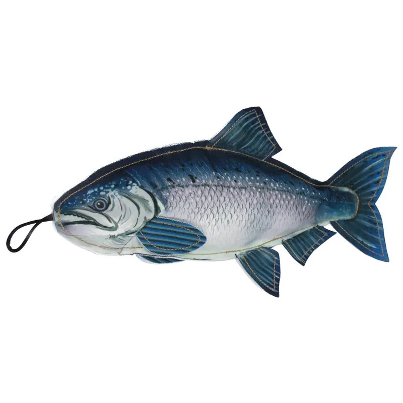 Steel Dog Denim Fish Toy