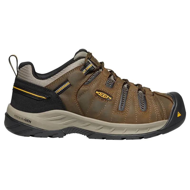 KEEN Men‘s Flint II Soft Toe Hiker Boots - Cascade Brown/Golden Rod