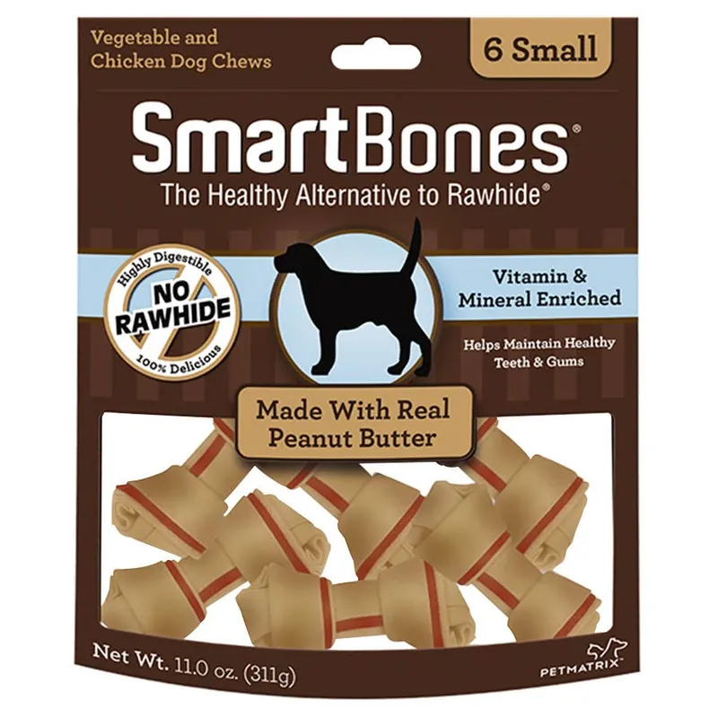 SmartBones Peanut Butter Classic Bone Dog Chews