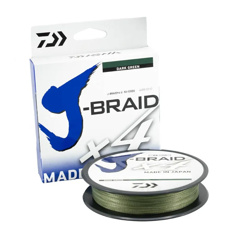 Daiwa J-Braid X4 Braided Line - Dark Green