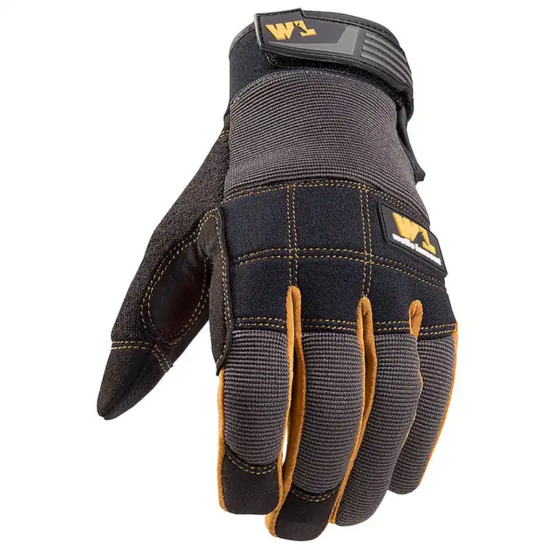 FX3 Men‘s Extra Wear Palm Patch Work Gloves - Black/Gray