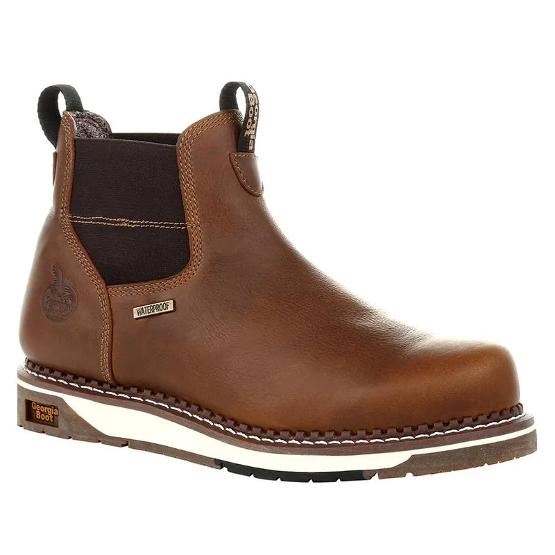 Georgia Boot Men‘s Wedge Waterproof Chelsea Work Boots