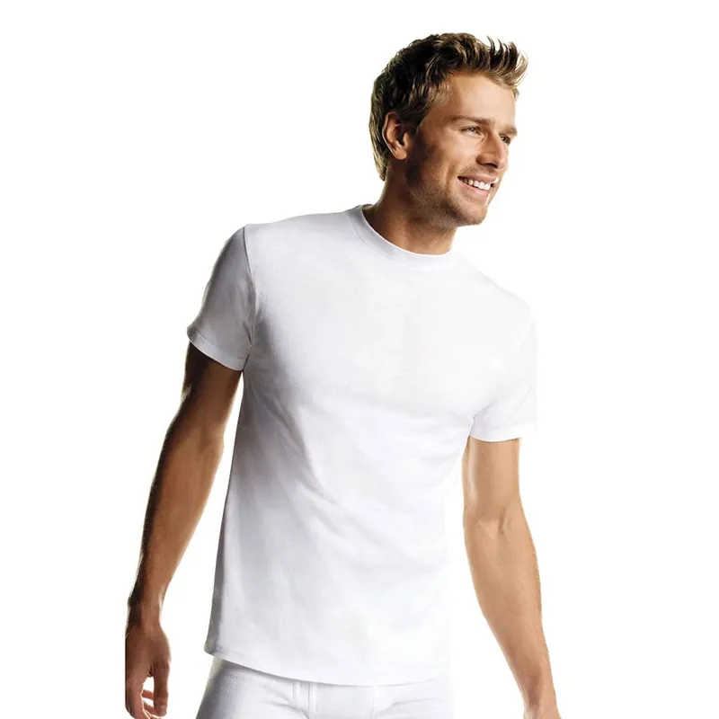 Hanes Men‘s FreshIQ ComfortSoft Crewneck Undershirt - White