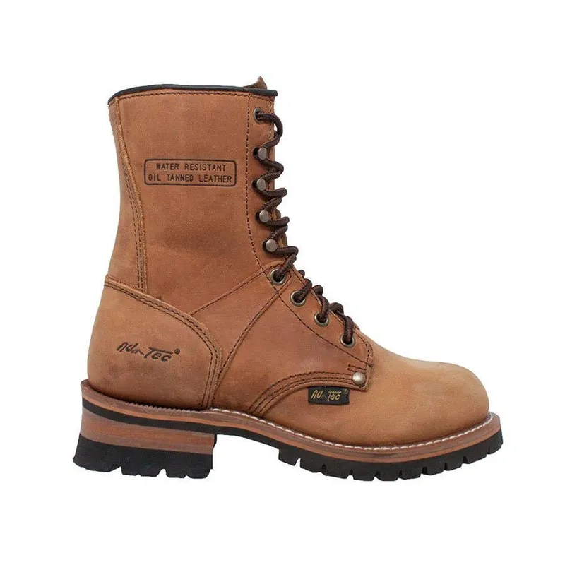 AdTec Women‘s Soft Toe Logger Boots - Tan