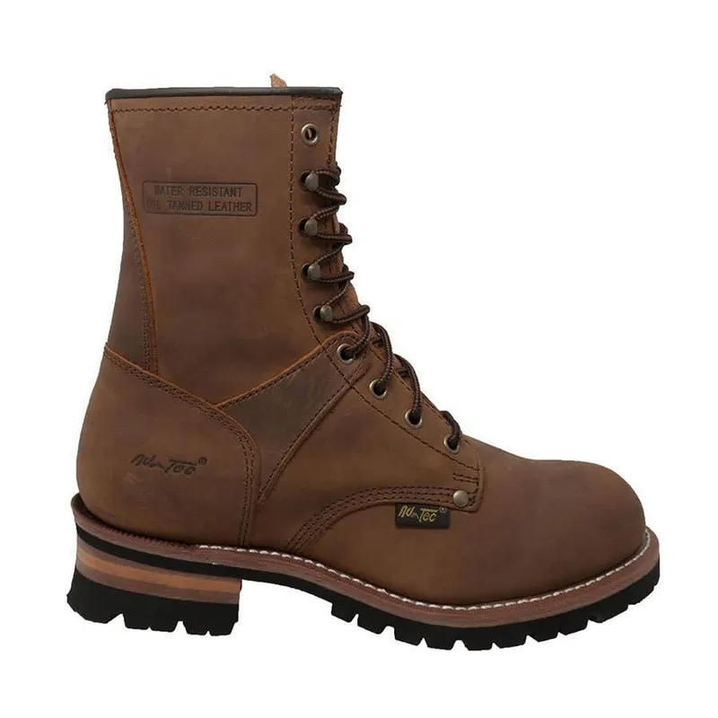 AdTec Men‘s Soft Toe Logger Boots - Tan