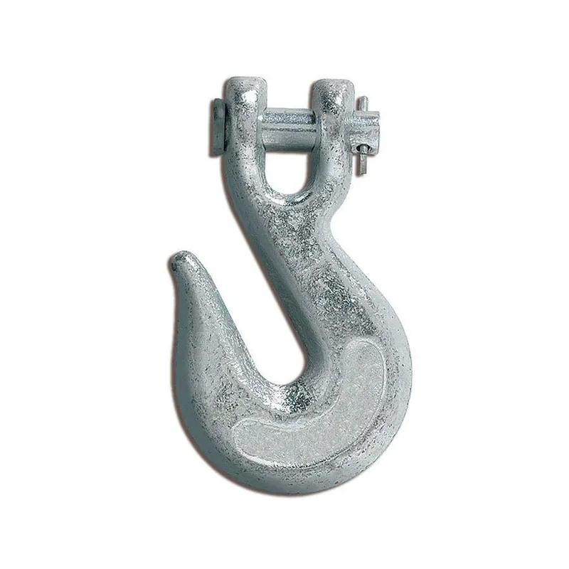 Koch Industries Grade 43 Narrow Clevis Grab Hook, Zinc Plated