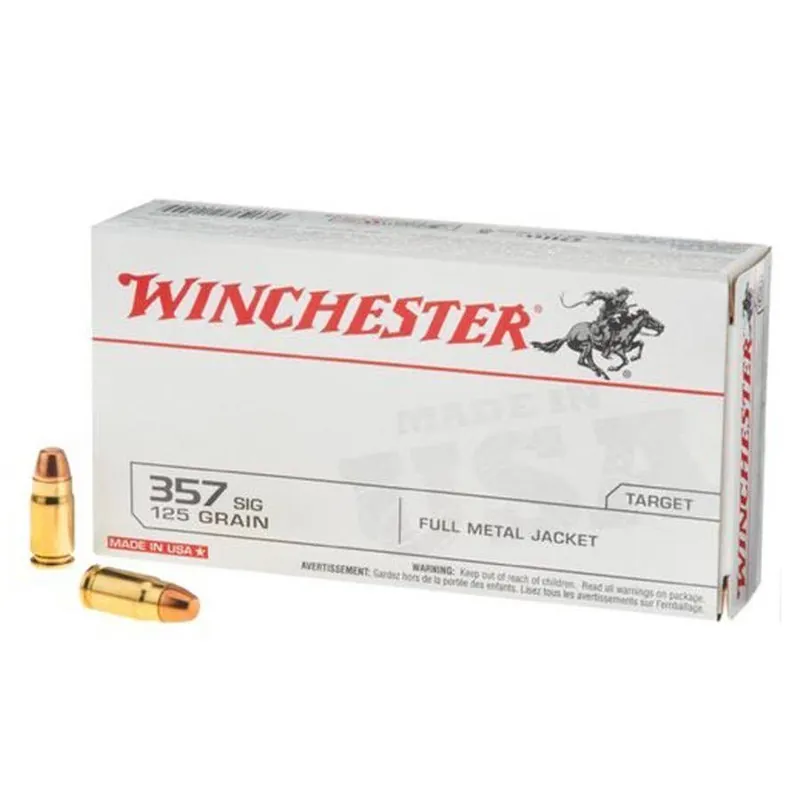 Winchester Full Metal Jacket Flat Nose Handgun Ammunition