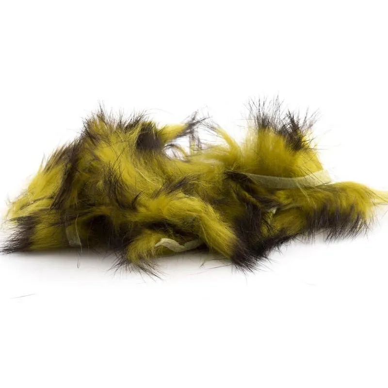 2 Tone Cross Cut Rabbit Fur on the Hide