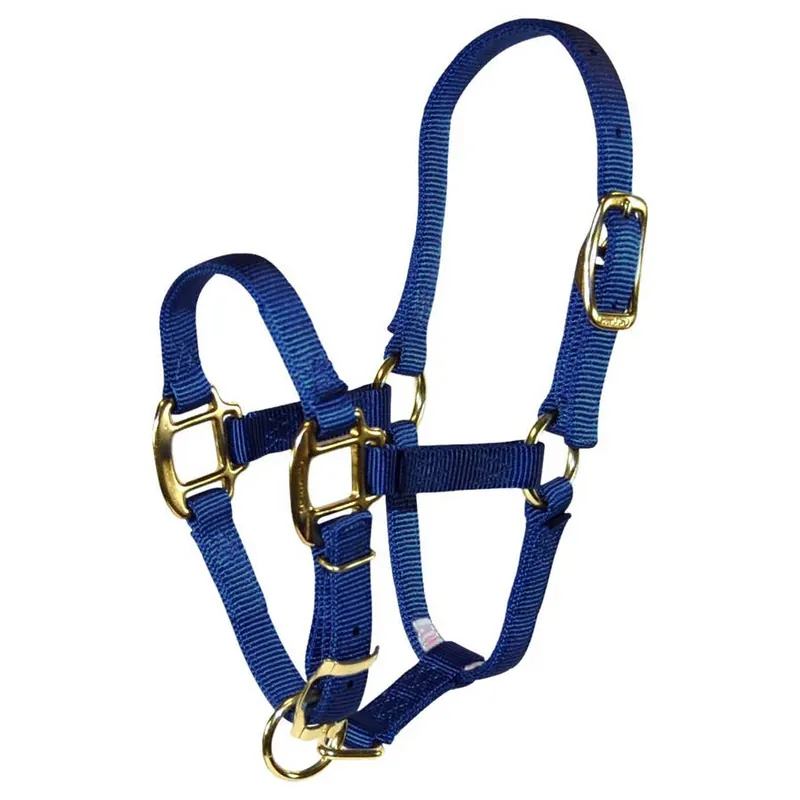 Hamilton Nylon Quality Adjustable Horse Halter - 3/4""