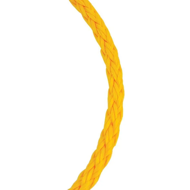 Koch Industries Polypropylene, Hollow Braid Rope, Yellow